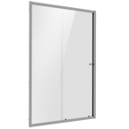 Sliding Shower Door 1000 x 1850mm, 6mm Tempered Glass, Reversible - Chrome DH292