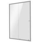 Sliding Shower Door 1000 x 1850mm, 6mm Tempered Glass, Reversible - Chrome DH292