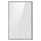 Sliding Shower Door 1000 x 1850mm, 6mm Tempered Glass, Reversible - Chrome DH292