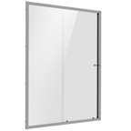 Sliding Shower Door 1200 x 1850mm, 6mm Tempered Glass, Reversible - Chrome DH294