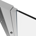 Side Panel for Sliding Shower Doors, 6mm Tempered Glass - Chrome DH296