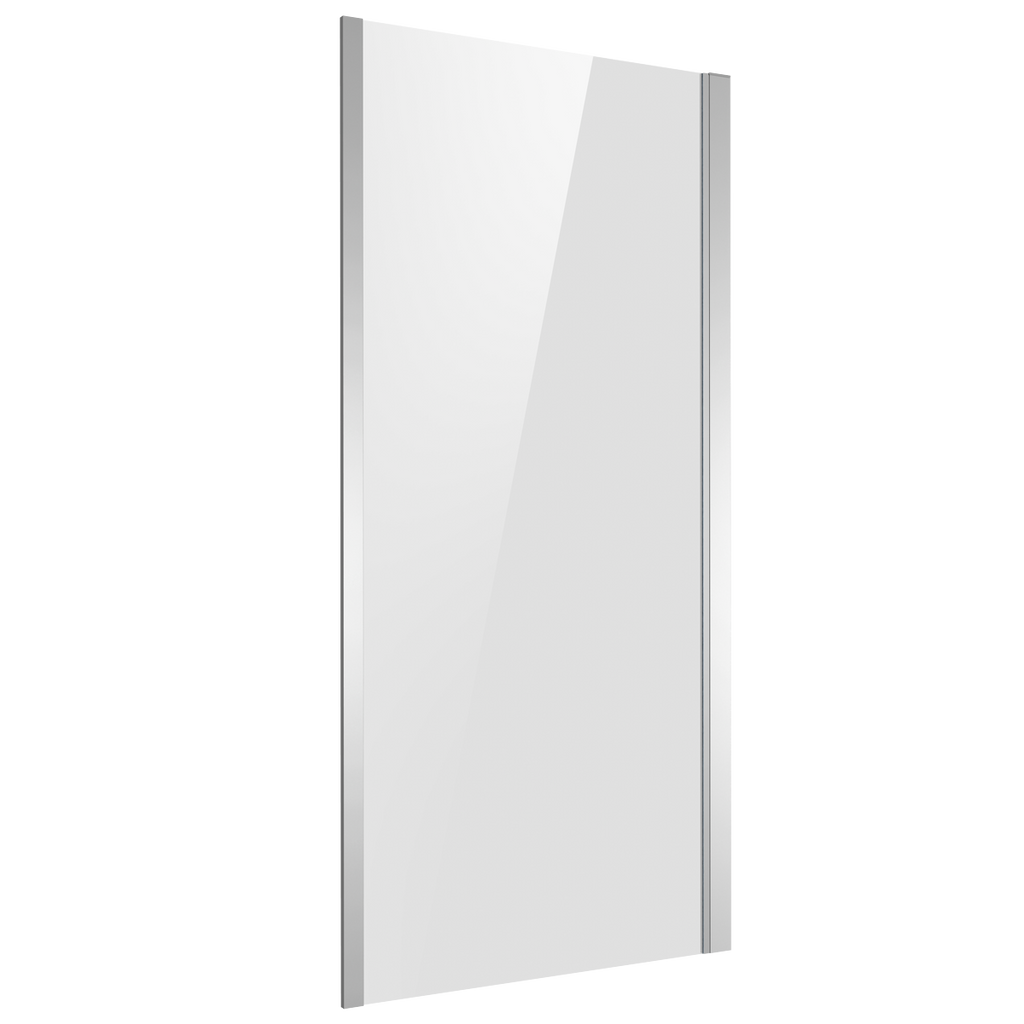 Side Panel for Sliding Shower Doors, 6mm Tempered Glass - Chrome DH296