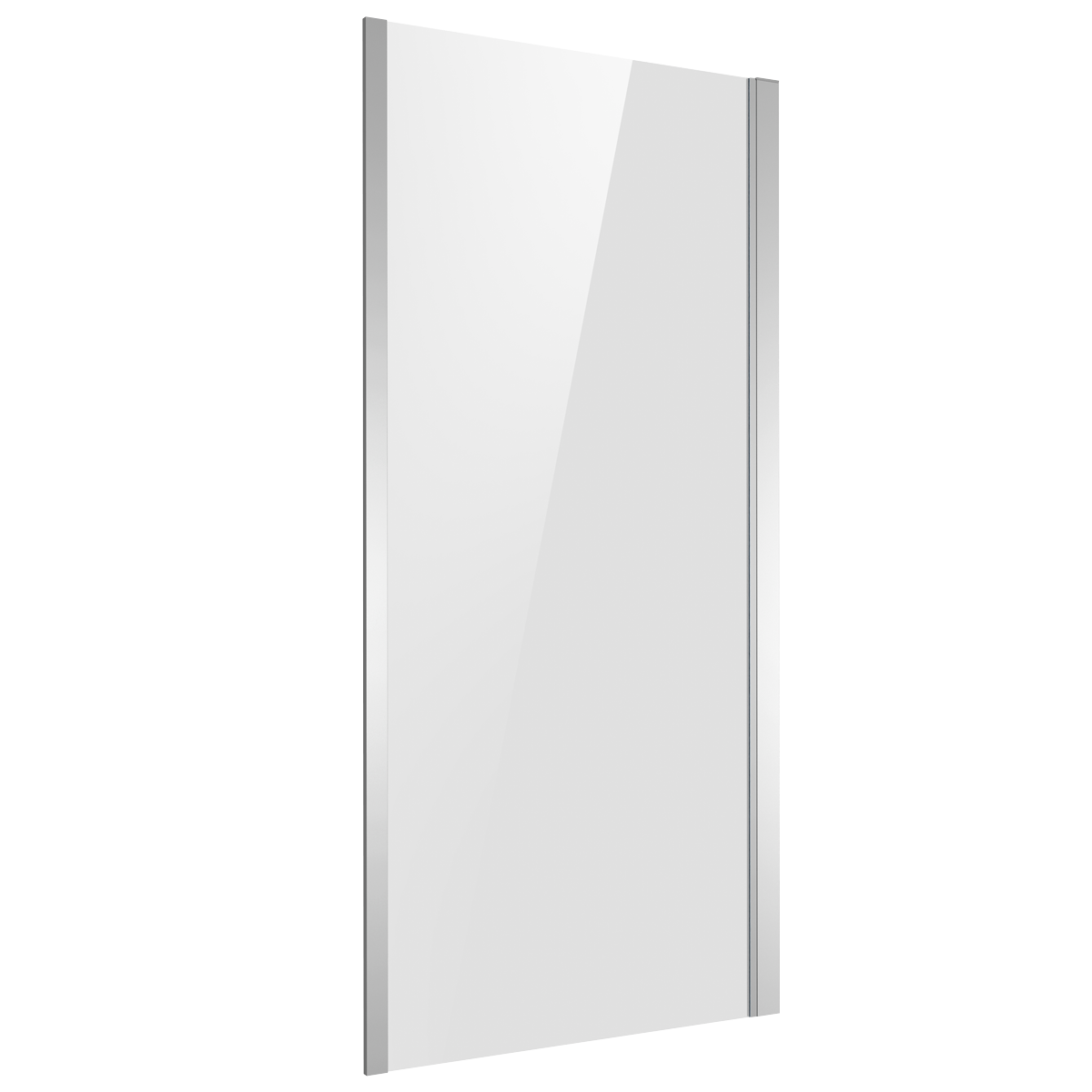 Side Panel for Sliding Shower Doors, 6mm Tempered Glass - Chrome DH296