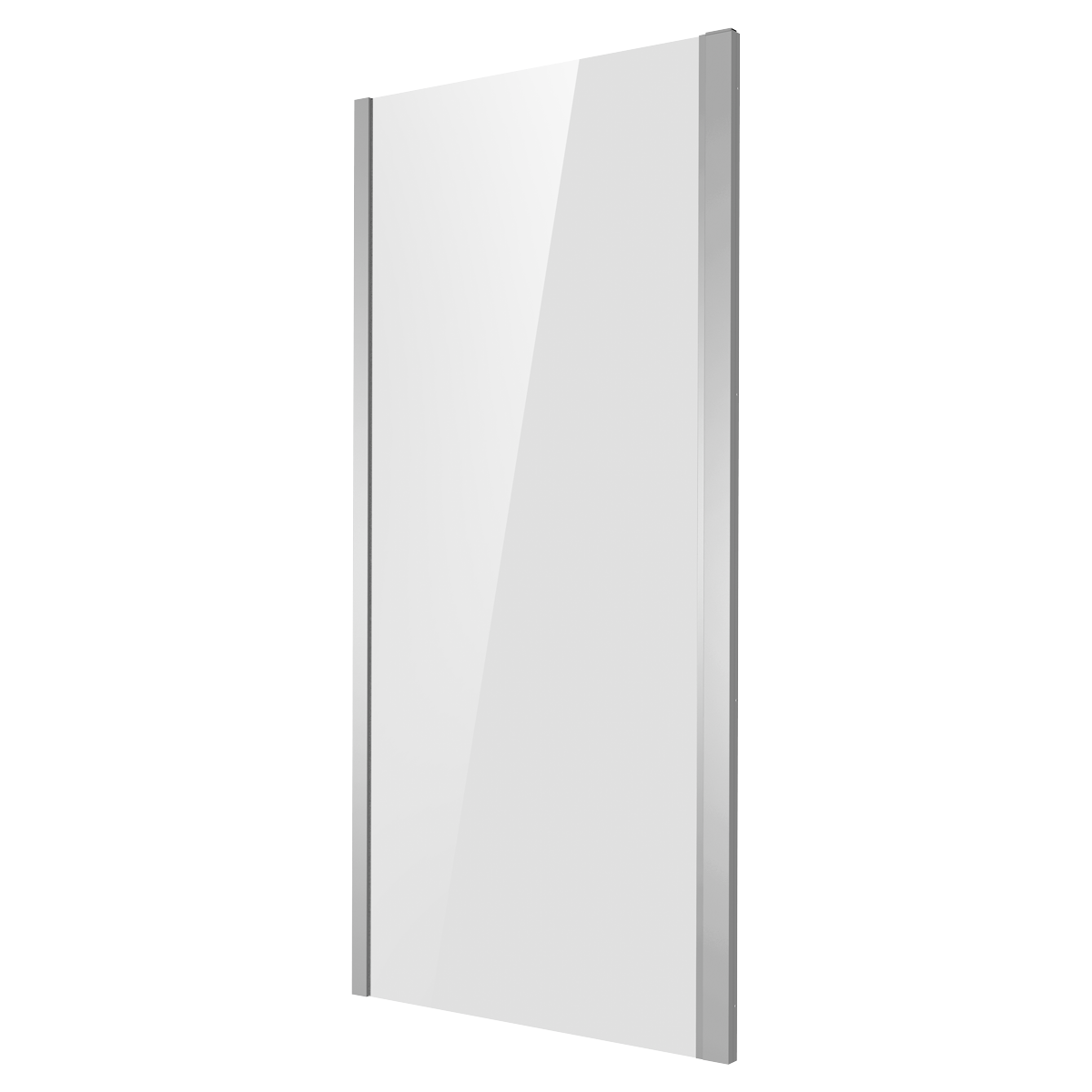 Side Panel for Sliding Shower Doors, 6mm Tempered Glass - Chrome DH296