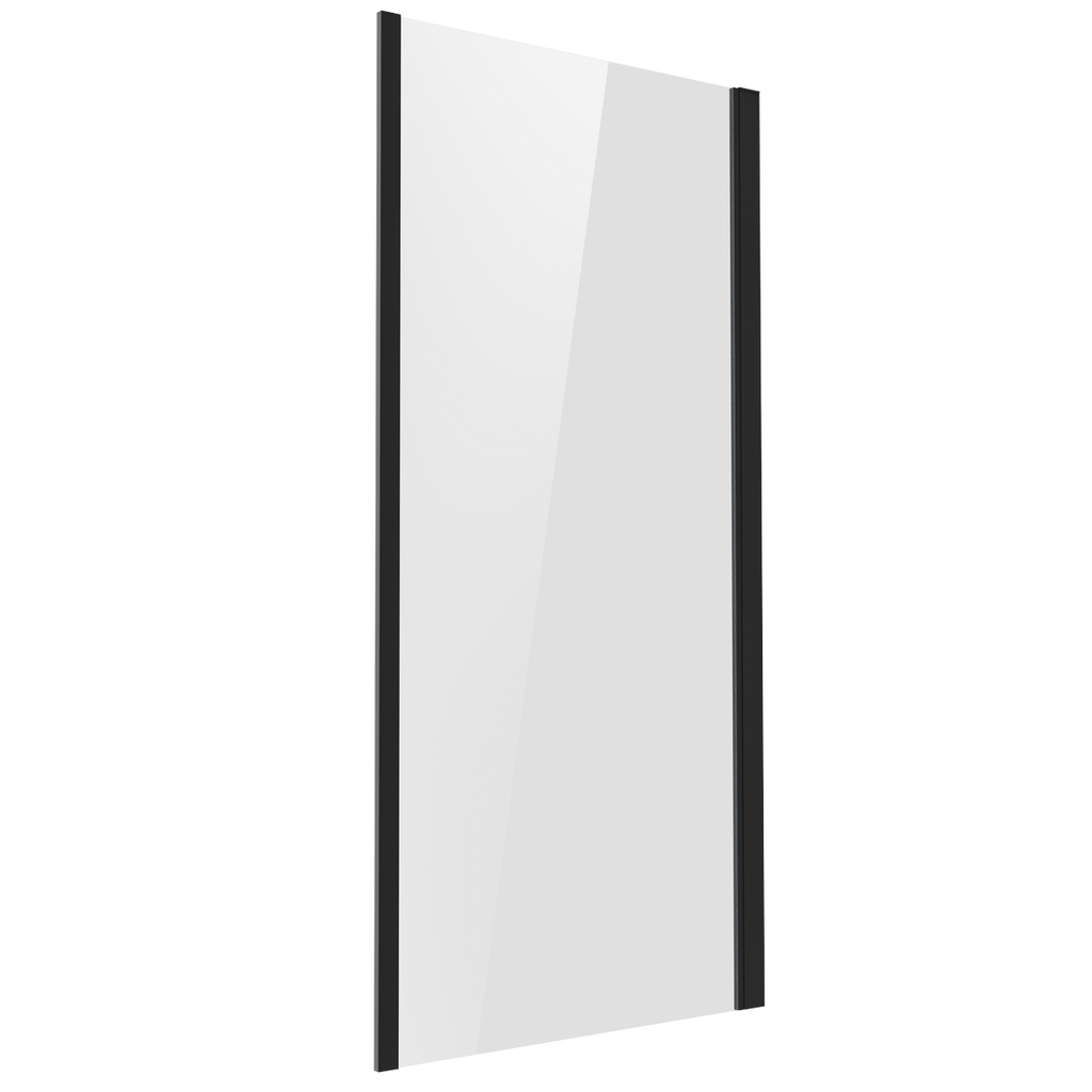 Side Panel for Sliding Shower Doors, 6mm Tempered Glass - Black DH297