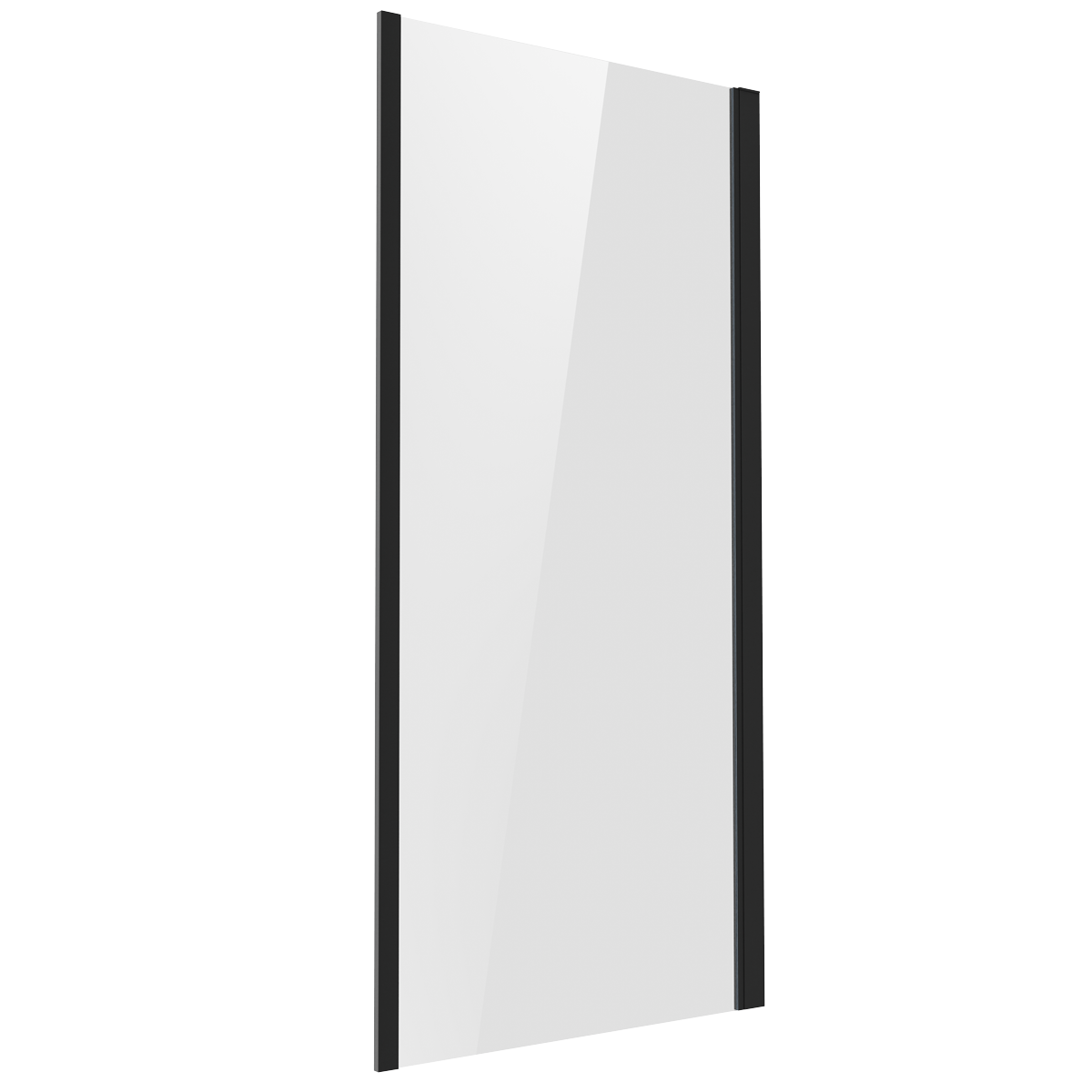 Side Panel for Sliding Shower Doors, 6mm Tempered Glass - Black DH297