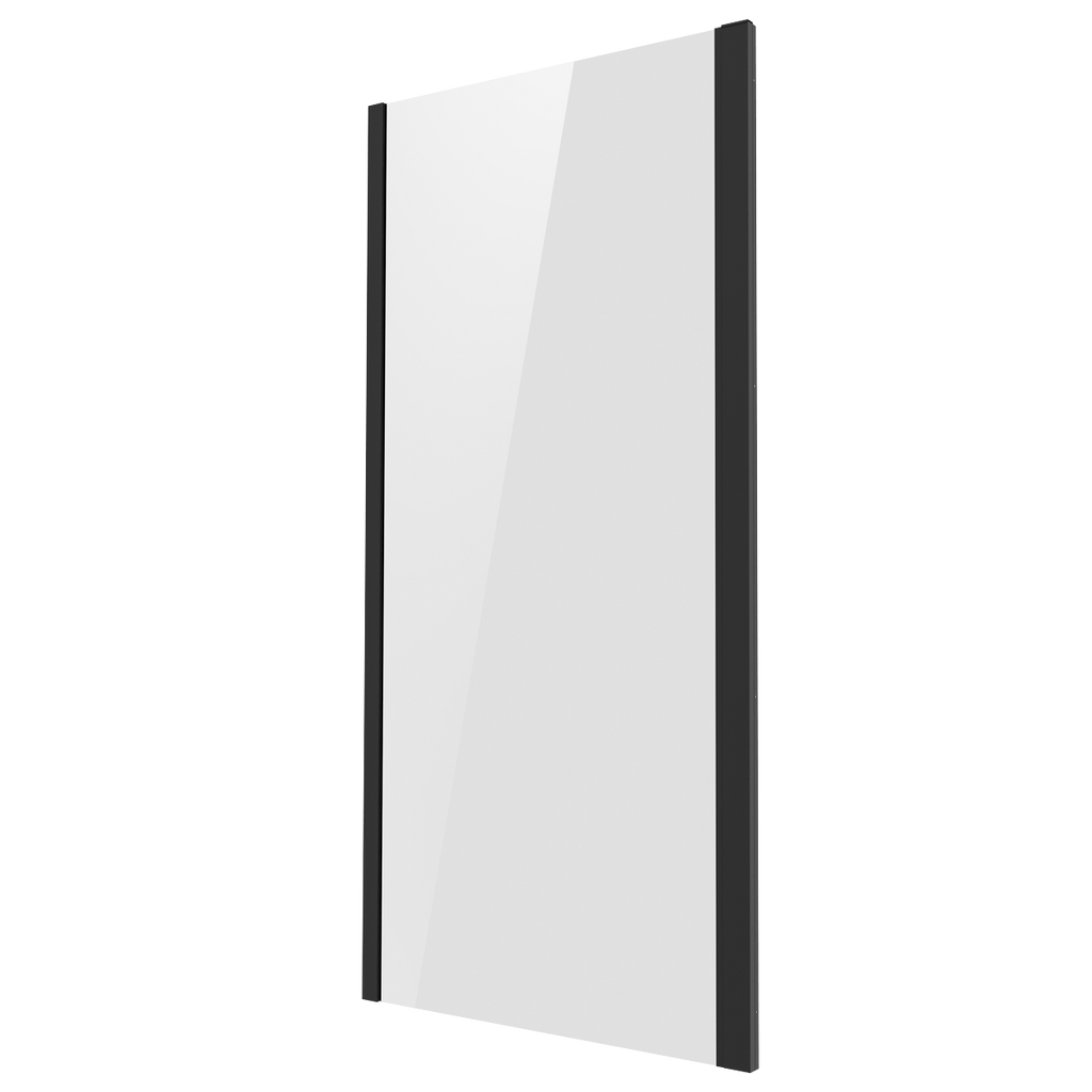 Side Panel for Sliding Shower Doors, 6mm Tempered Glass - Black DH297