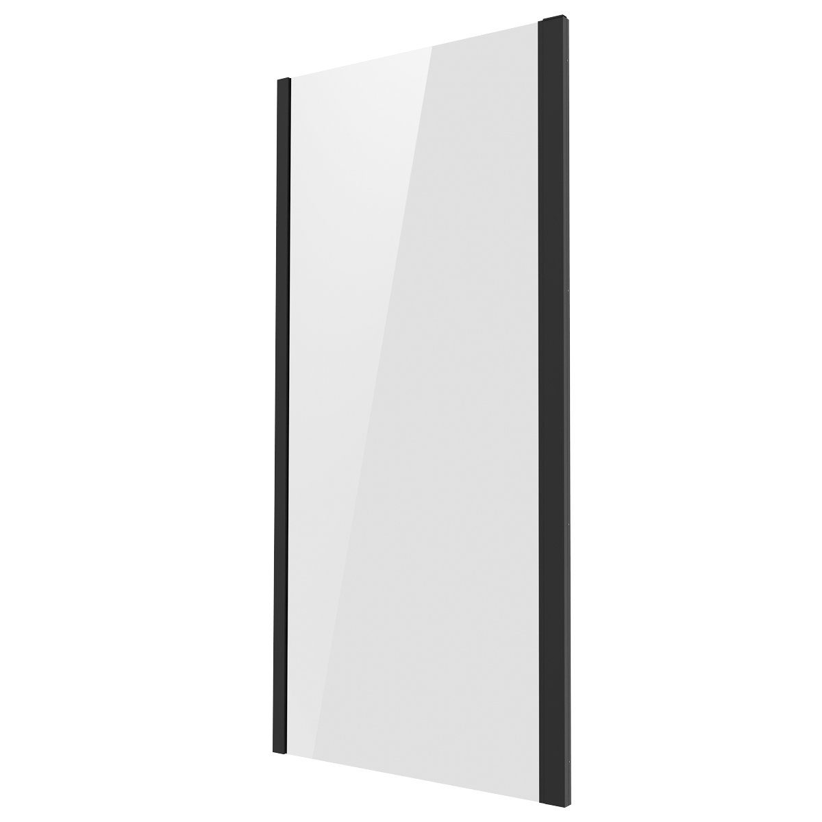 Side Panel for Sliding Shower Doors, 6mm Tempered Glass - Black DH297