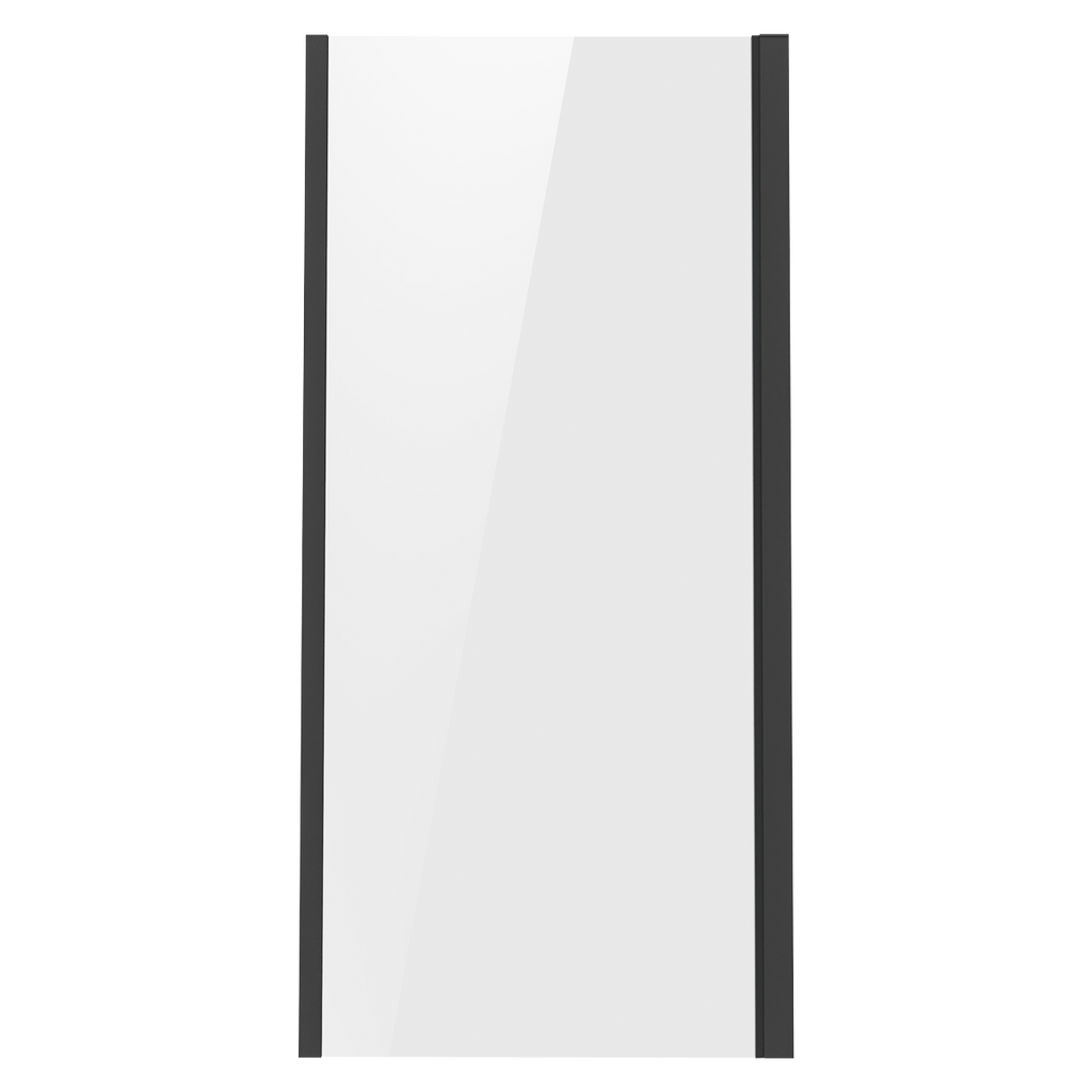 Side Panel for Sliding Shower Doors, 6mm Tempered Glass - Black DH297