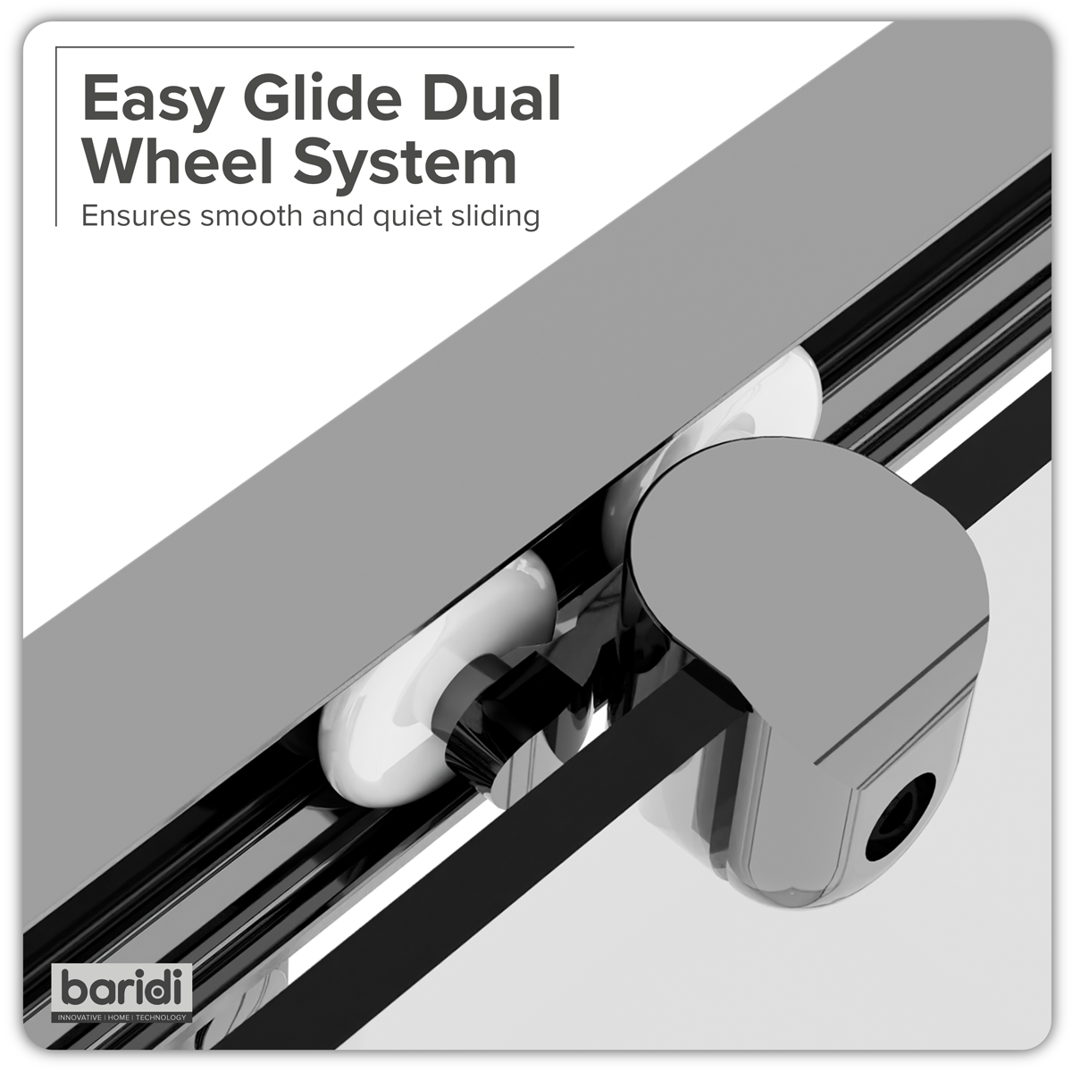 Corner Shower Entry Enclosure 900 x 900 x 1850mm with 6mm Tempered Glass - Chrome DH299