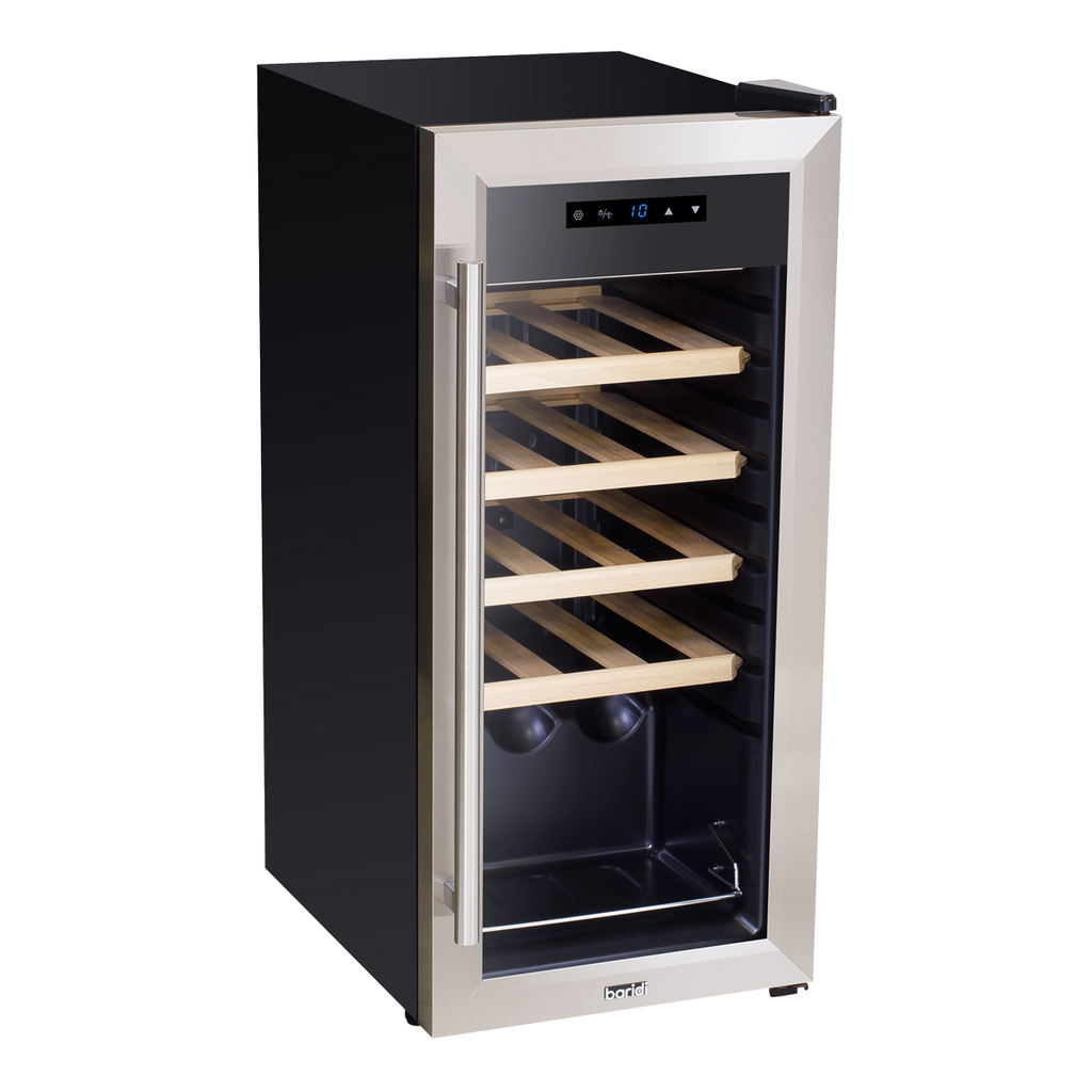 18 Bottle Wine Fridge & Cooler - Stainless Steel DH29