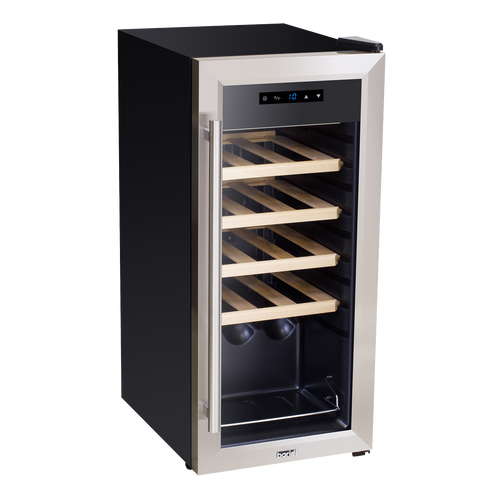 18 Bottle Wine Fridge & Cooler - Stainless Steel DH29