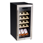 18 Bottle Wine Fridge & Cooler - Stainless Steel DH29