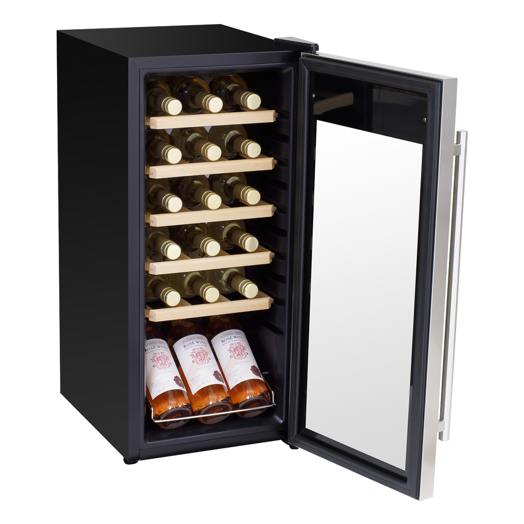 18 Bottle Wine Fridge & Cooler - Stainless Steel DH29