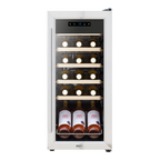 18 Bottle Wine Fridge & Cooler - Stainless Steel DH29