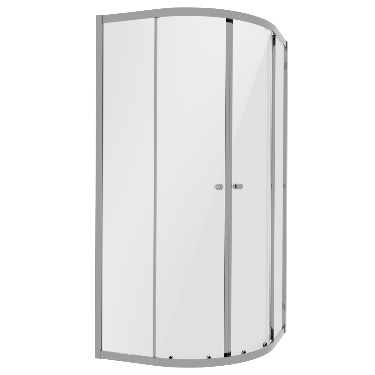 Quadrant Shower Entry Enclosure 800 x 800 x 1850mm with 6mm Tempered Glass - Chrome DH301