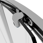 Quadrant Shower Entry Enclosure 900 x 900 x 1850mm with 6mm Tempered Glass - Chrome DH302