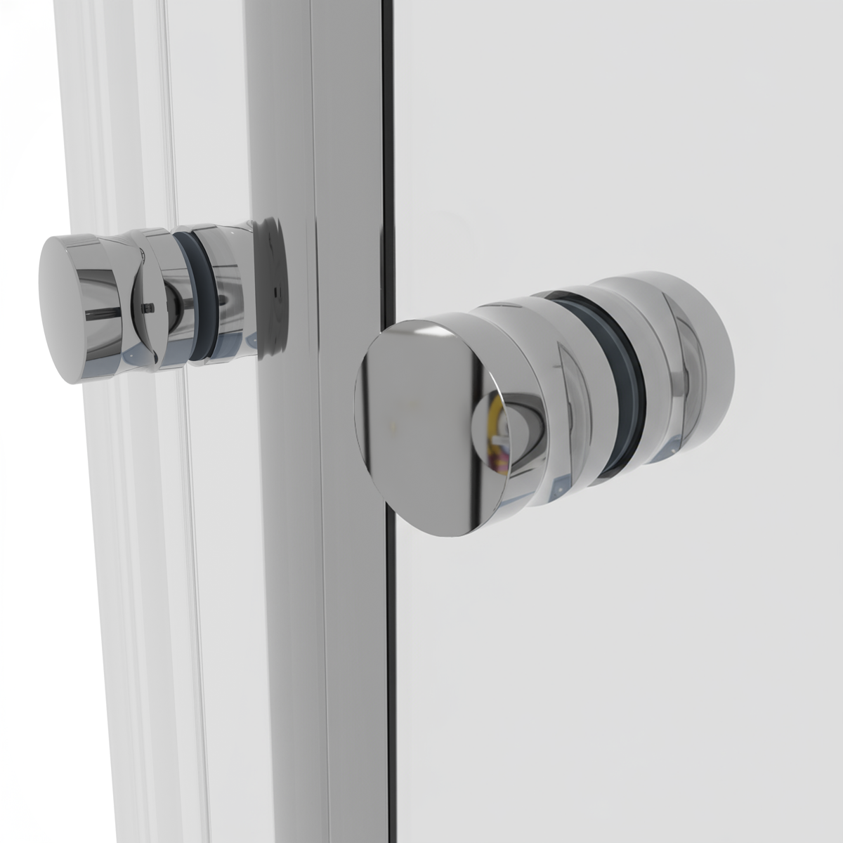 Quadrant Shower Entry Enclosure 900 x 900 x 1850mm with 6mm Tempered Glass - Chrome DH302