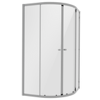 Quadrant Shower Entry Enclosure 900 x 900 x 1850mm with 6mm Tempered Glass - Chrome DH302
