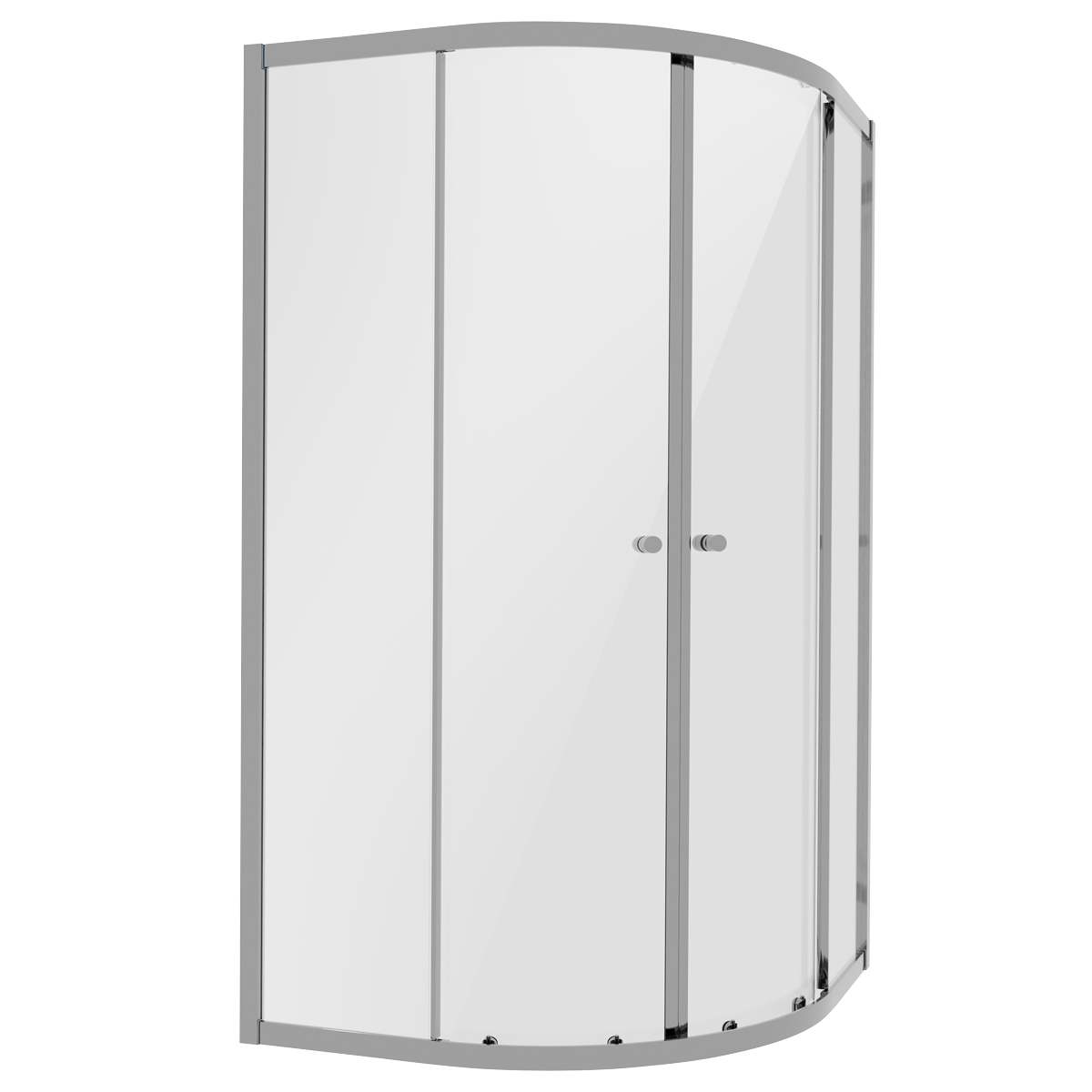 Quadrant Shower Entry Enclosure 900 x 900 x 1850mm with 6mm Tempered Glass - Chrome DH302