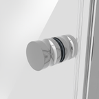 Pivot Shower Door 800 x 1850mm, 6mm Tempered Glass, Reversible - Chrome DH303
