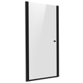 Pivot Shower Door 800 x 1850mm, 6mm Tempered Glass, Reversible - Black DH304