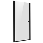 Pivot Shower Door 800 x 1850mm, 6mm Tempered Glass, Reversible - Black DH304