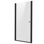 Pivot Shower Door 800 x 1850mm, 6mm Tempered Glass, Reversible - Black DH304