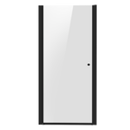Pivot Shower Door 800 x 1850mm, 6mm Tempered Glass, Reversible - Black DH304