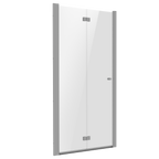 Bi-Fold Shower Door 800 x 1850mm, 6mm Tempered Glass, Reversible - Chrome DH305