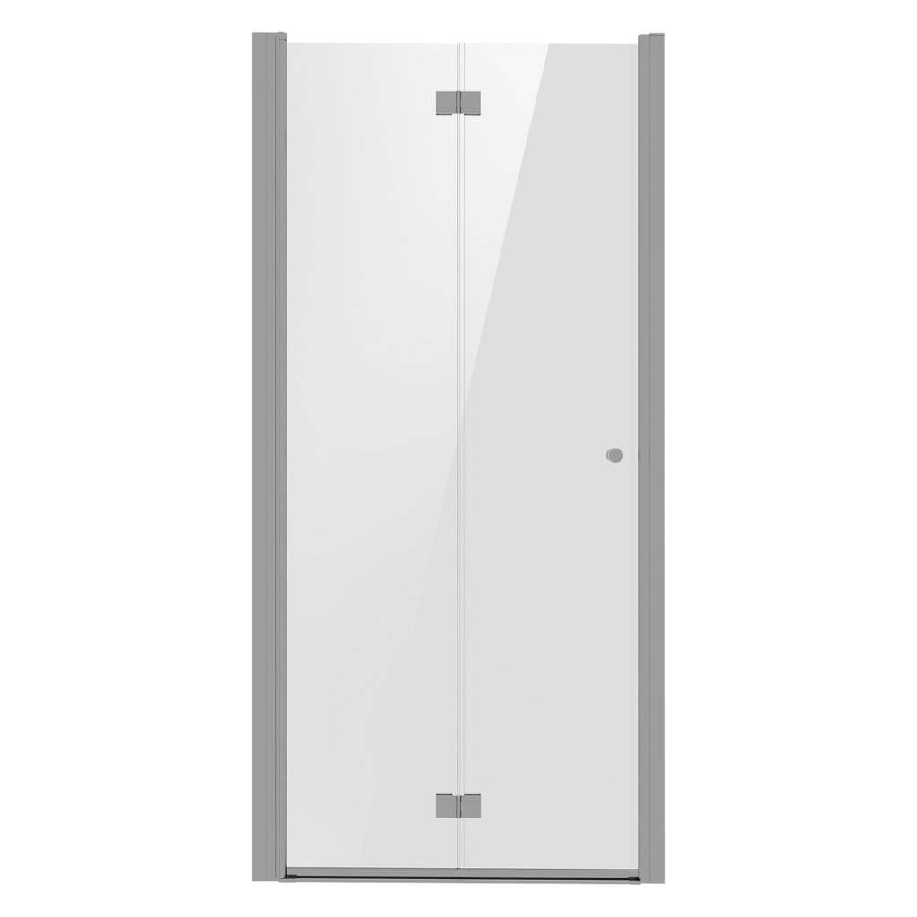 Bi-Fold Shower Door 800 x 1850mm, 6mm Tempered Glass, Reversible - Chrome DH305