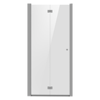 Bi-Fold Shower Door 800 x 1850mm, 6mm Tempered Glass, Reversible - Chrome DH305