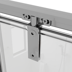 Hinged Shower Door 800 x 1850mm, 6mm Tempered Glass, Reversible - Chrome DH306