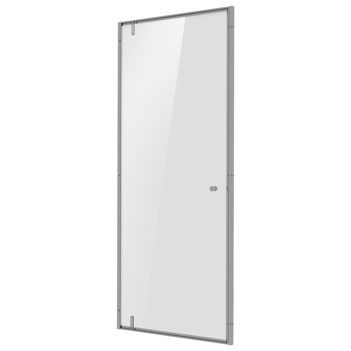 Hinged Shower Door 800 x 1850mm, 6mm Tempered Glass, Reversible - Chrome DH306