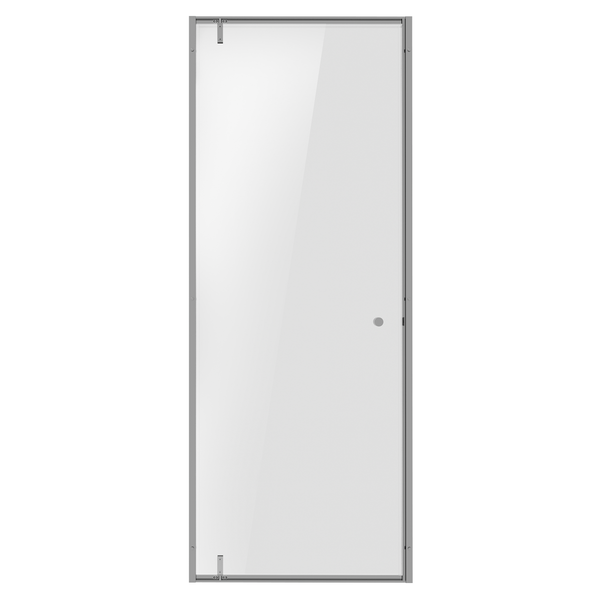 Hinged Shower Door 800 x 1850mm, 6mm Tempered Glass, Reversible - Chrome DH306