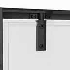 Hinged Shower Door 800 x 1850mm, 6mm Tempered Glass, Reversible - Black DH307
