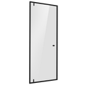 Hinged Shower Door 800 x 1850mm, 6mm Tempered Glass, Reversible - Black DH307