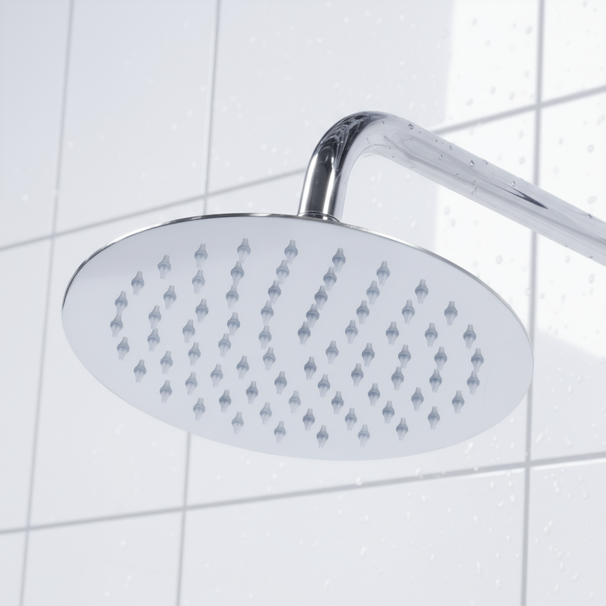 Thermostatic Shower Mixer Set 20cm Round Head with Adjustable Rail - Chrome DH314