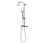 Thermostatic Shower Mixer Set 20cm Round Head with Adjustable Rail - Chrome DH314