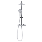 Thermostatic Shower Mixer Set 20cm Round Head with Adjustable Rail - Chrome DH314