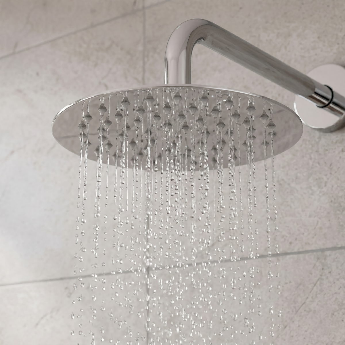 Concealed Thermostatic Shower Set 20cm Round Head & Hand Shower - Chrome DH318