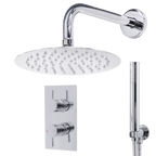 Concealed Thermostatic Shower Set 20cm Round Head & Hand Shower - Chrome DH318