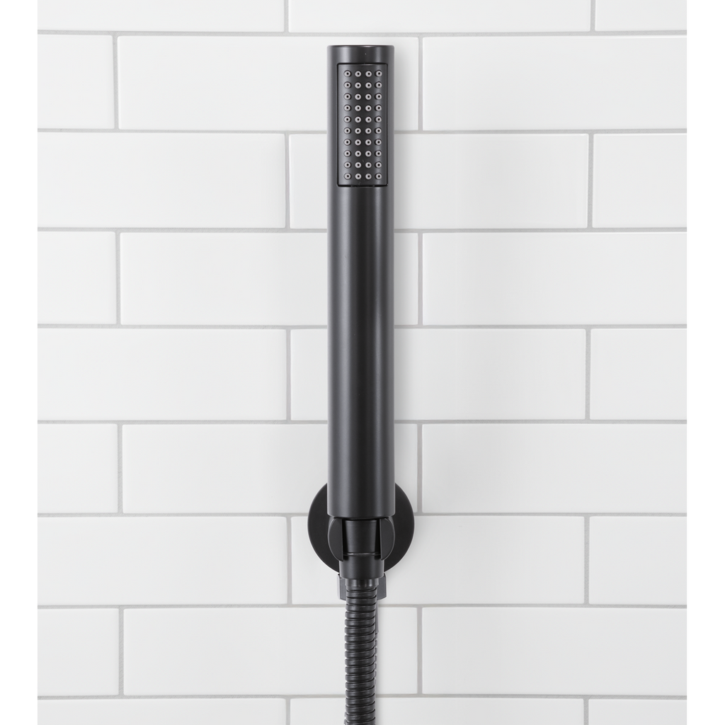 Concealed Thermostatic Shower Set 20cm Round Head & Hand Shower - Black DH319