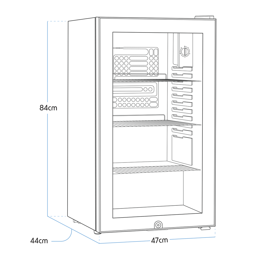 Wine, Beer & Drinks Fridge 85L Capacity - Stainless Steel DH31