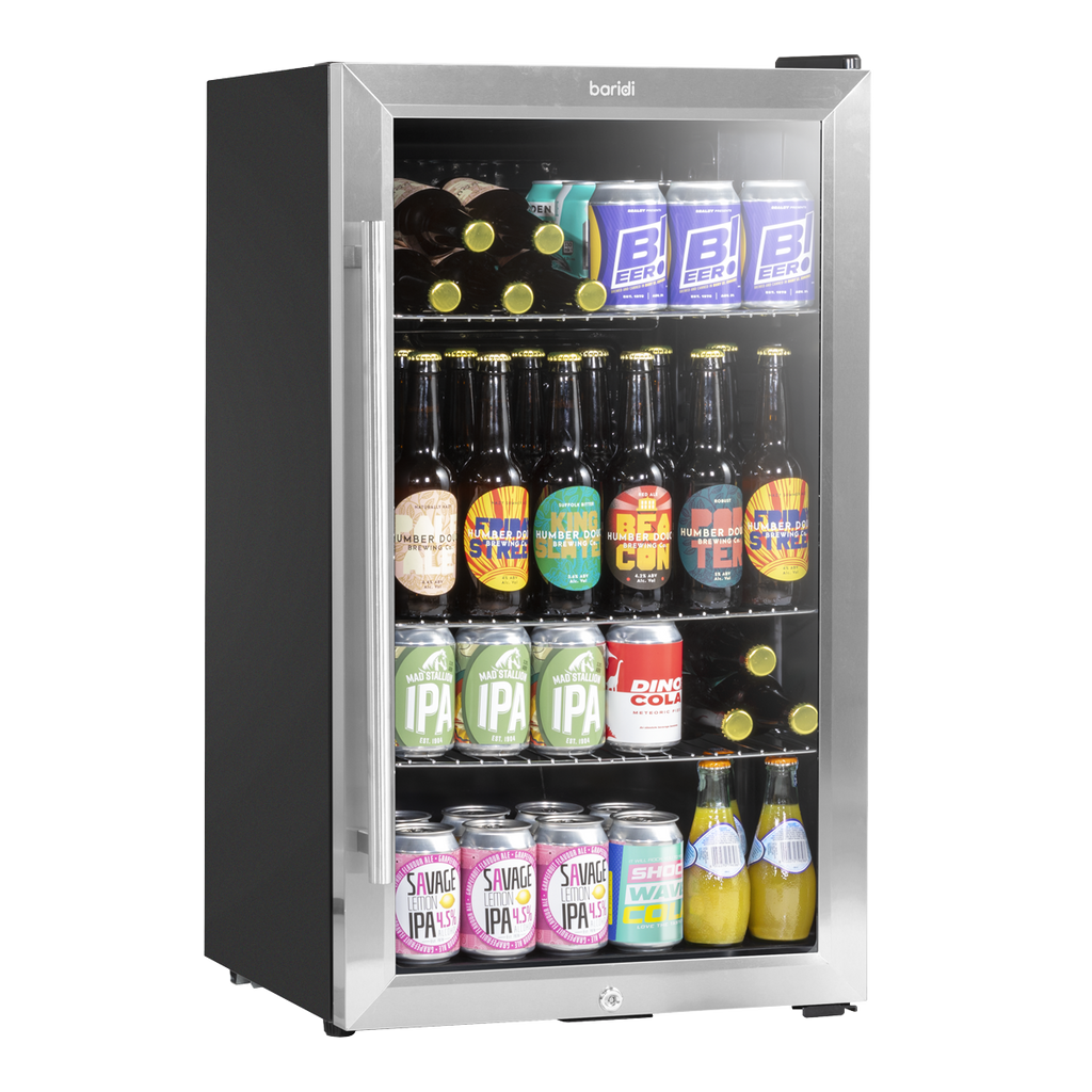 Wine, Beer & Drinks Fridge 85L Capacity - Stainless Steel DH31