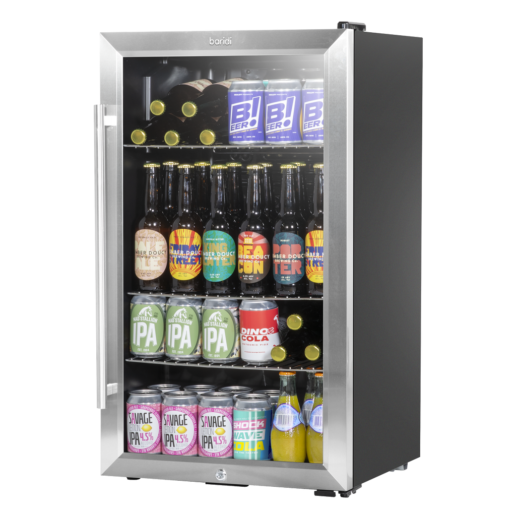 Wine, Beer & Drinks Fridge 85L Capacity - Stainless Steel DH31