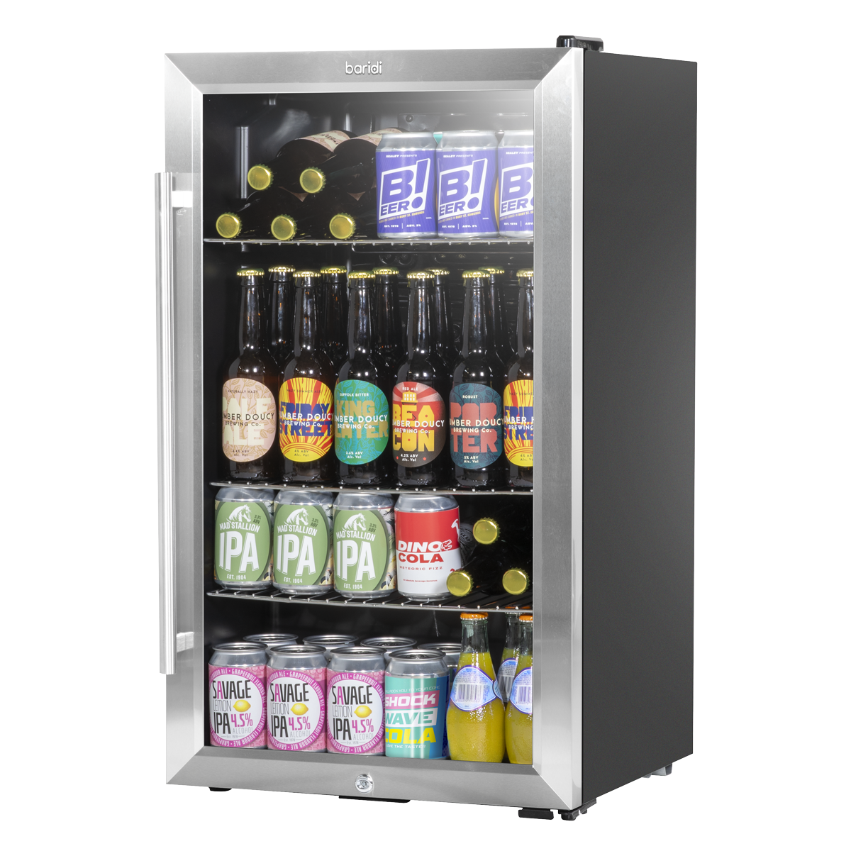 Wine, Beer & Drinks Fridge 85L Capacity - Stainless Steel DH31