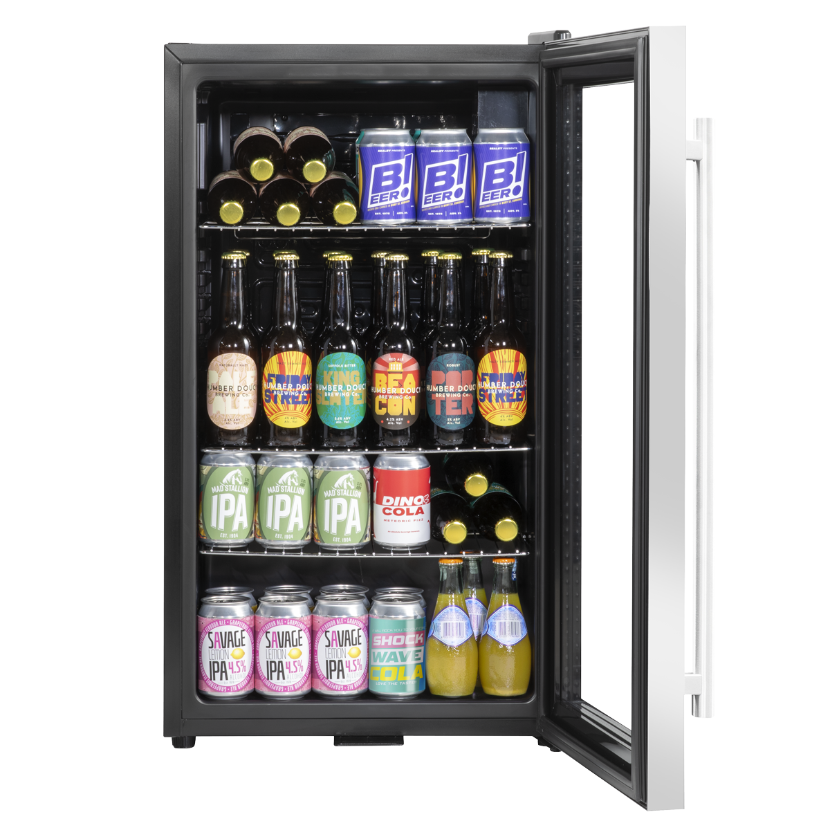 Wine, Beer & Drinks Fridge 85L Capacity - Stainless Steel DH31