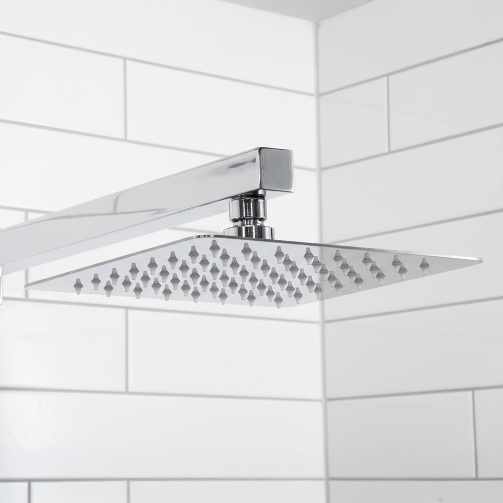 Concealed Thermostatic Shower Set 20 x 20cm Square Head & Hand Shower - Chrome DH320