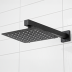 Concealed Thermostatic Shower Set 20 x 20cm Square Head & Hand Shower - Black DH321